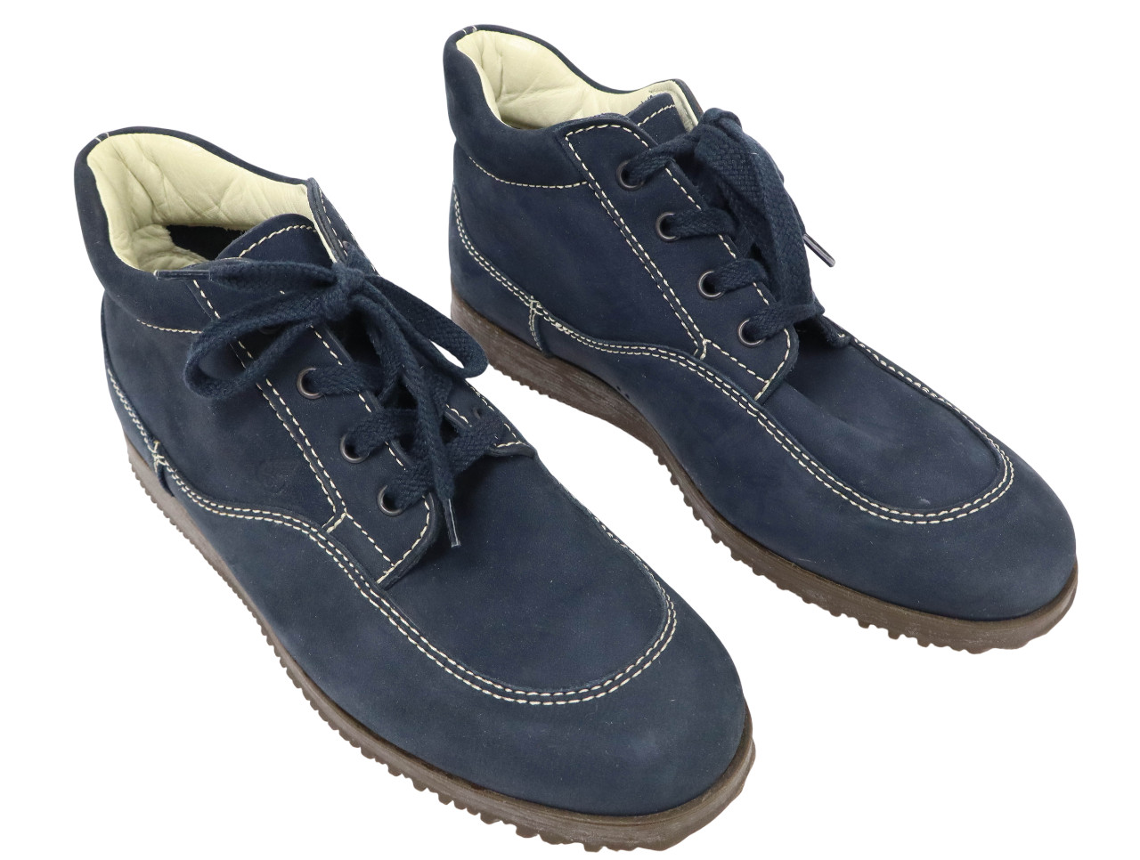 Hogan Zapatos Mujer (Eu) 37.5 ante Azul Cordones Cosido Redondo Punta Zapatillas