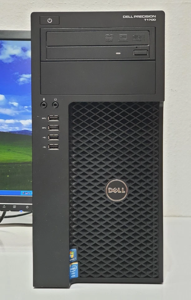 DELL PRECISION T1700 Windows XP Gaming PC 4x 3,40GHz 500GB 4GB COM Computer HDMI - Bild 2 von 4