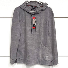 Spyder Active Womens Medium Gray Drawstring Thumb Hole Long Sleeve Hoodie