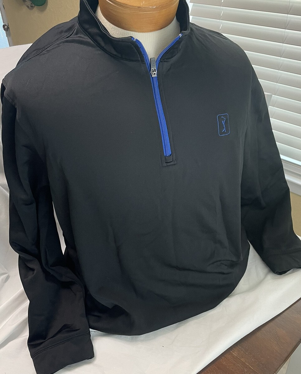 Official PGA Tour Golf Men’s Half Zip Pullover XL Black