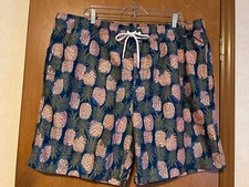 Mens AMAZON ESSENTIALS Sz XXL Multi-Color Pineapple Swim Trunks