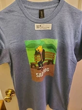 Gildan Mens Comfy T-Shirt SM Bojack Horseman Mr. Peanutbutter Sad Dog NWT