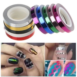 1pcs Rolls Waves Striping Tape Line Diy Nail Art Tips Decoration