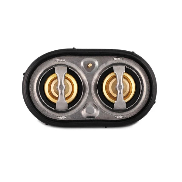 Termostato de baja temperatura Mishimoto para Ford 6.7 Powerstroke 2011-2016 plateado Foto 2 de 2