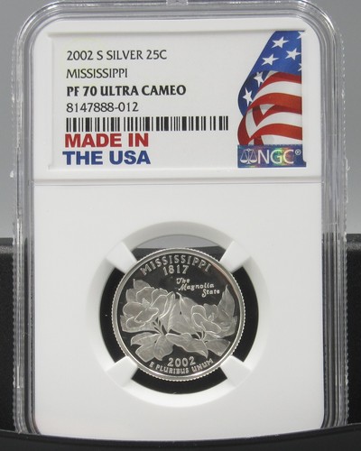 2002 S Mississippi Silver NGC PF 70 UCAM