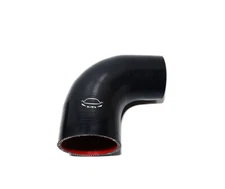 4-Ply Reinforced 2.75"-3" ID 90 Degree Elbow Reducer Coupler Silicone Hose BLACK