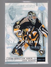 Jean-Sebastien Aubin / Johan Hedberg 2002-03 Upper Deck Mask Collection #69