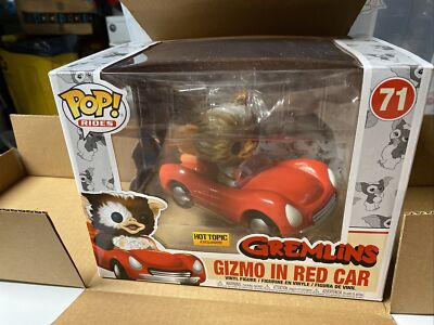 FUNKO POP RIDES GREMLINS GIZMO IN RED CAR # 71 EXCLUSIVE HOT TOPIC