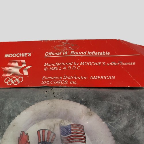 OLYMPICS OFFICIAL1984 LOS ANGELES ROUND 14" INFLATABLE SEAT CUSHION SEALED BAG - Picture 4 of 6
