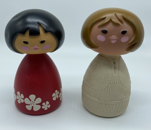 Vintage Avon It’s A Small World Bottles Lot Of 2-Asian & Cowgirl-Shampoo