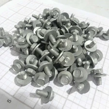 Qty 100: M6-1 x 13mm Autobody Bolt & Conical Washer - Sealed in VCI Storage Bags