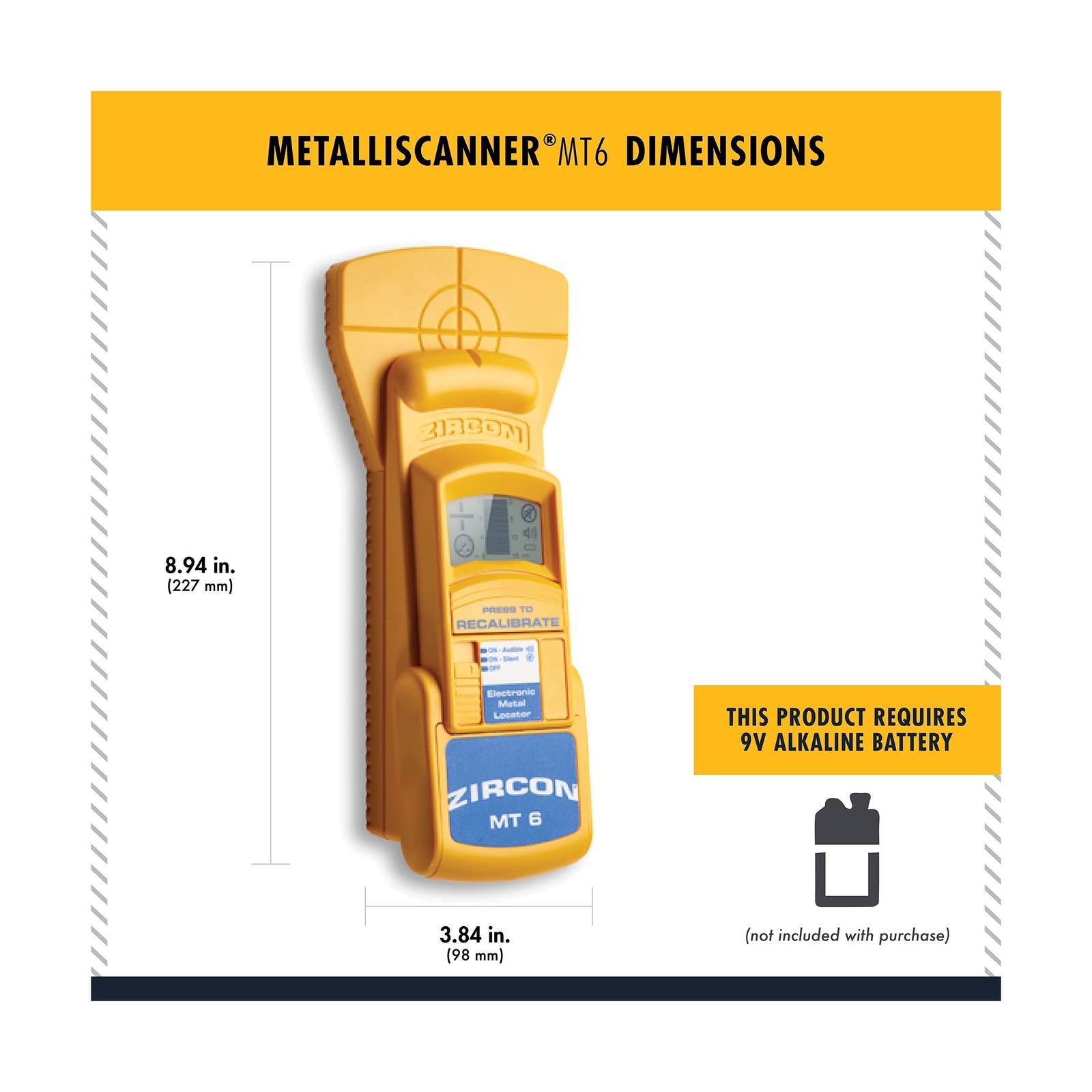 Zircon MetalliScanner MT6 Professional Metal Detector 42186723540 eBay