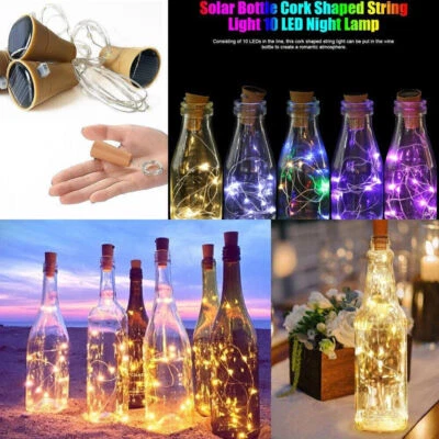 50LED Flaschenlicht Lichterkette Drahtbeleuchtung Nachlicht Korken N H6S6 - Bild 1 von 4