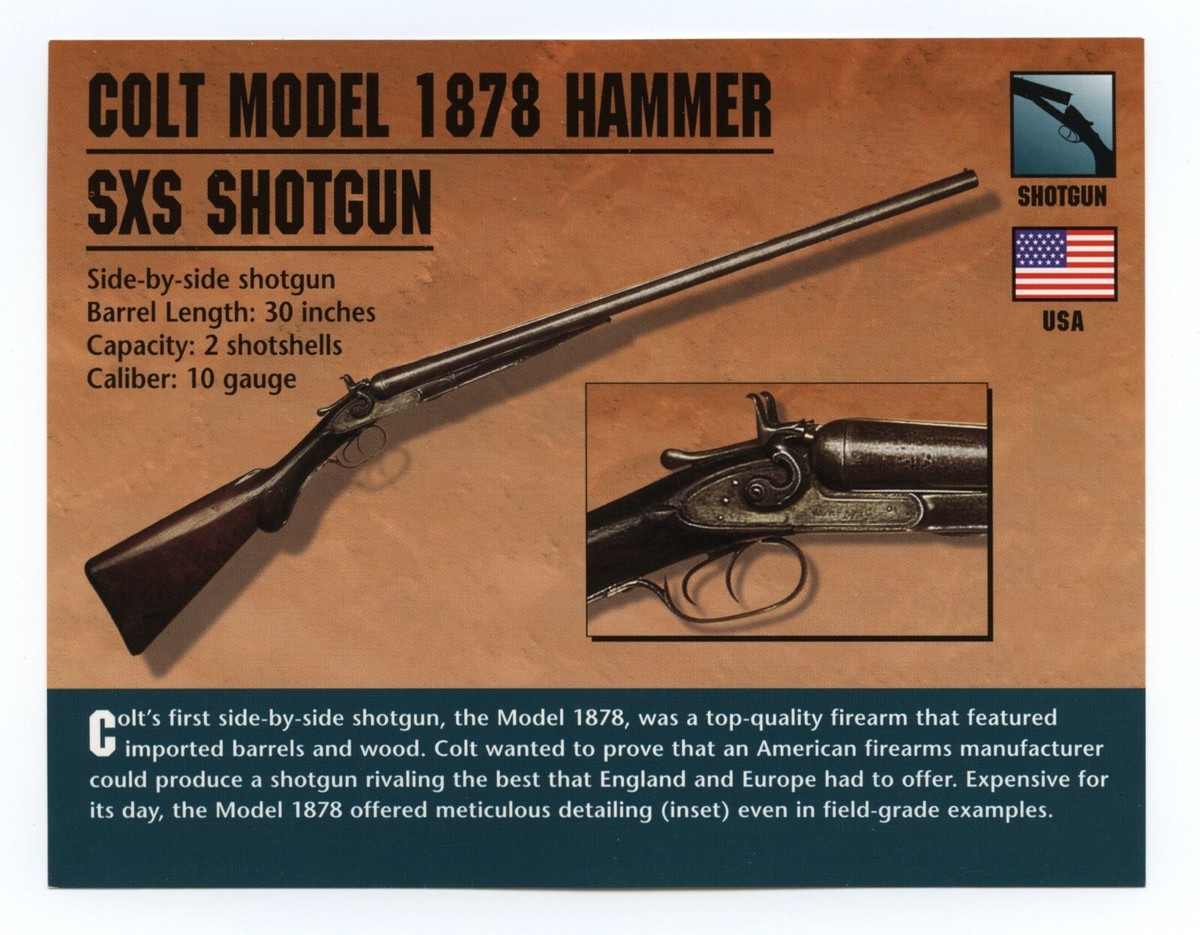 Colt Model 1878 Hammer Side by Side Shotgun Atlas Classic Firearms