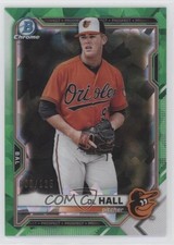 2021 Bowman Sapphire Edition Chrome Prospects Green Refractor 9/125 DL Hall 0x5e
