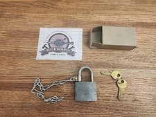 Vintage American Series 200 Padlock USA Hardened QHG US Military Lock 05236 Key
