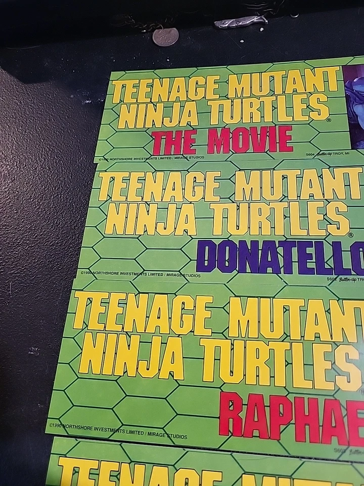 (5) PEGATINA PARA PARACHOQUES TEENAGE MUTANT NINJA TURTLES TMNT LA PELÍCULA LEO DON RAPH MIKE Foto 2 de 4