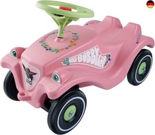 BIG-Bobby-Car Classic Flower - Kinderfahrzeug mit Blumenaufklebern für Jungen 