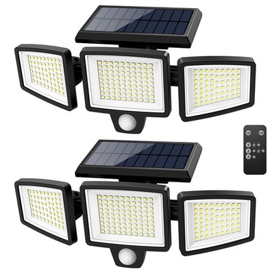 Tuffenough Solar Outdoor Lights 2500LM 210 LED Security Lights with Remote Co...
