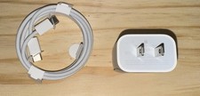  LOT 2 Apple A2795 20W USB-C Power Adapter and Braided USB-C To USB-C Cable 3ft