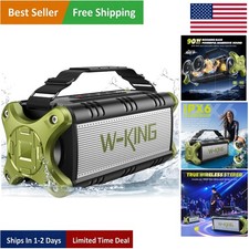 Vibrant 90W Wireless Boombox Speaker: Waterproof 40H Playtime for Parties
