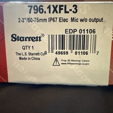 Starrett Electronic Micrometer 796.XFL-3