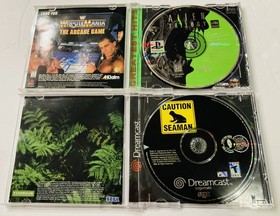 SEGA Dreamcast - Caution Seaman and PS1 Alien Trilogy - Both Video Games CIB&hellip; 