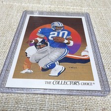 Upper Deck 1991 Barry Sanders #89 Detroit Lions NFL Checklist Card