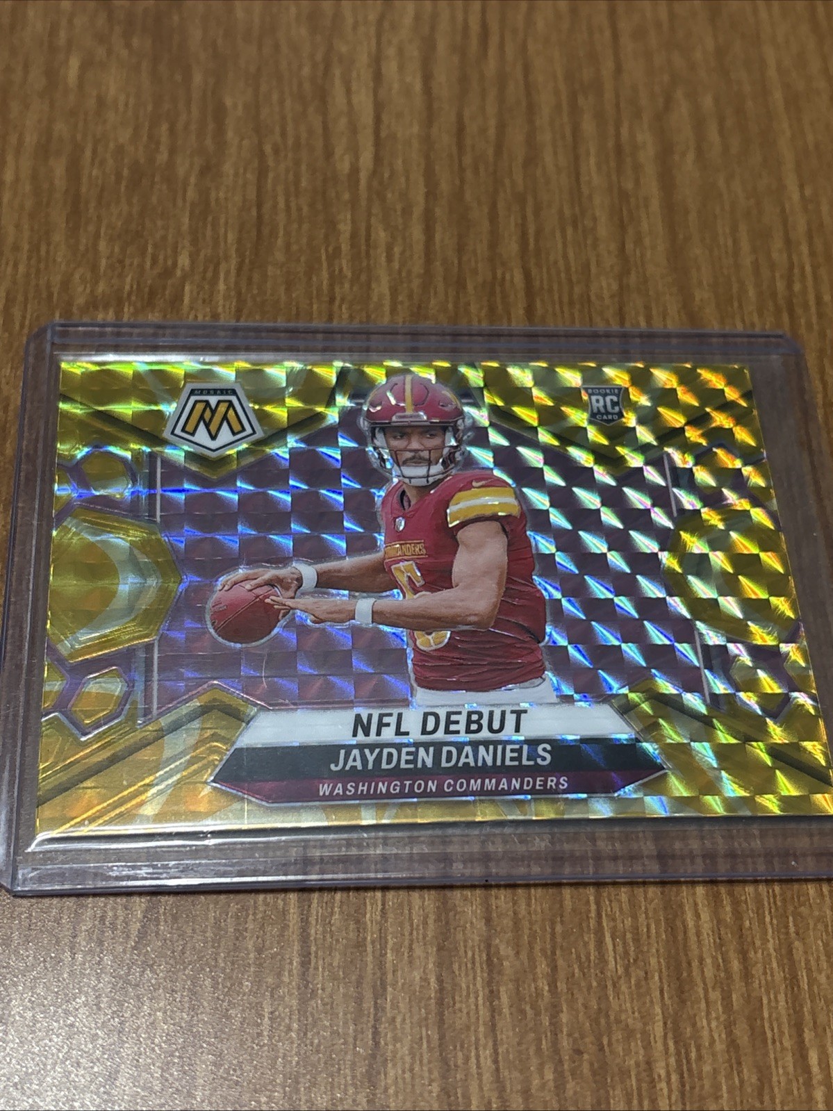 2024 Panini Mosaic - NFL Debut Jayden Daniels #272 Reactive Yellow Mosaic Prizm