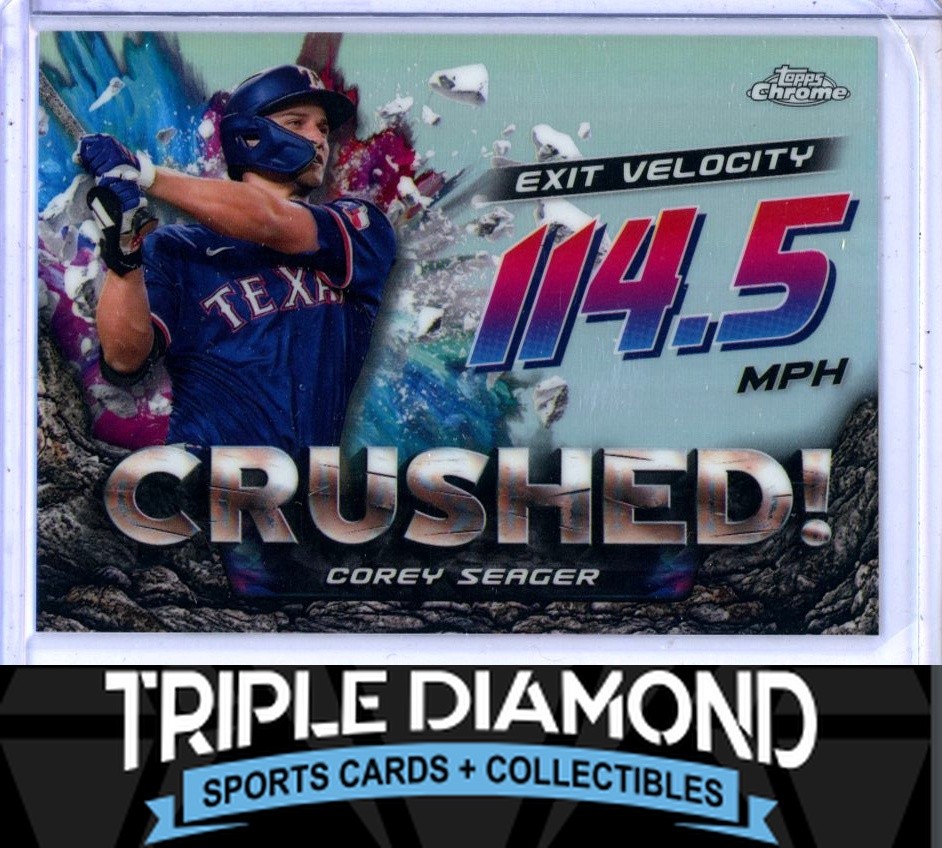 2024 Topps Chrome Update Corey Seager Crushed! SP Case Hit Rangers G734