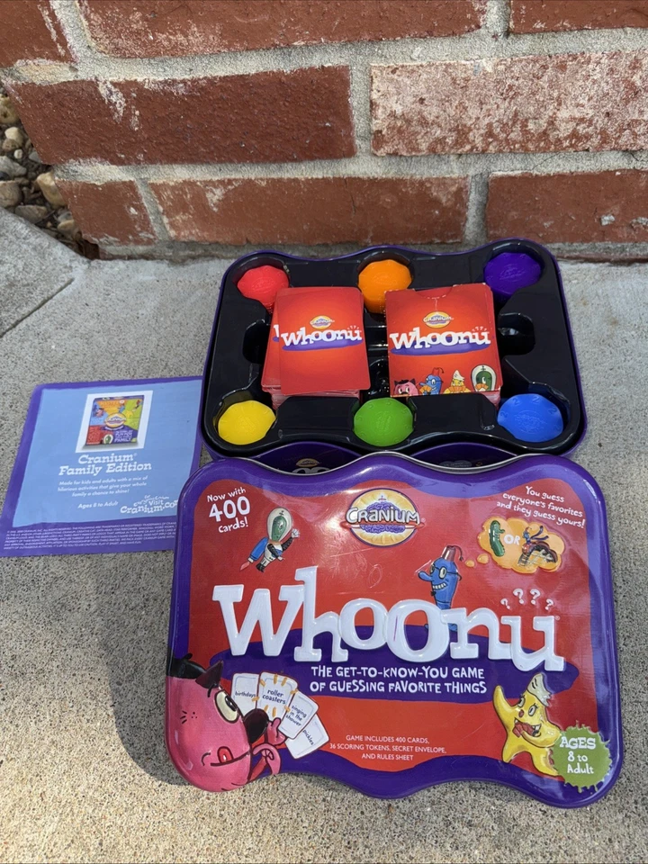 Jogo de cartas Cranium Whoonu Party 400 cartas, conjunto completo - Imagem 2 de 4