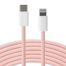 Apple USB-C to Lightning Cable Braided 1M Genuine OEM 661-14829 PINK Open-Box