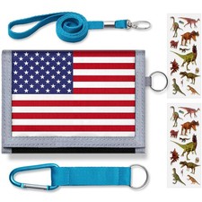 Kids Wallet for Boys Girls Ages 4-16 Trifold, Toddler Wallet with Zippered Co...