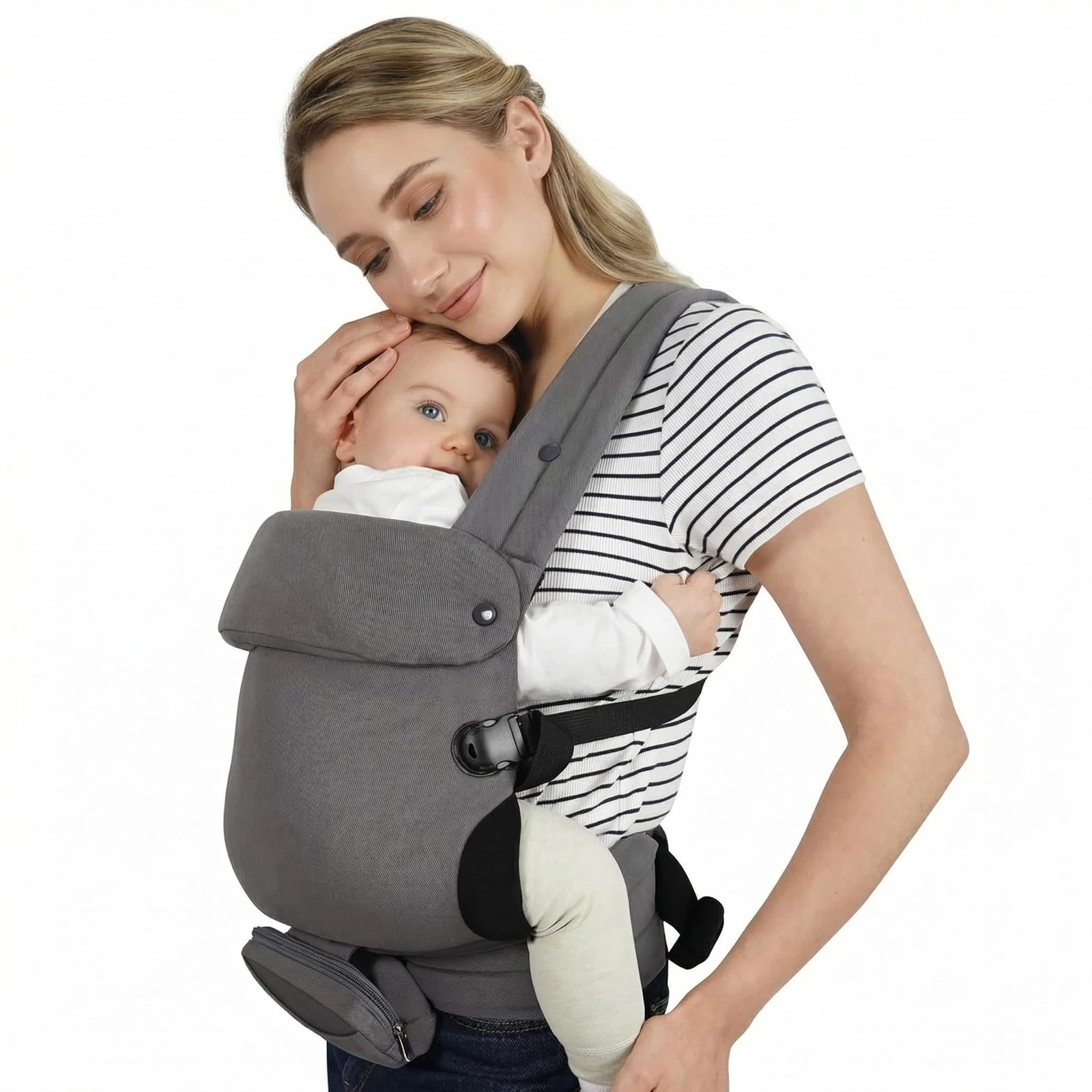 Ergonomic Baby Carrier Newborn to Toddler (7-44 lbs), Lightweight Infant Carr...