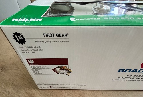 First Gear #59-3267 Walsh Construction Roadtec SB-2500 Shuttle Buggy Diecast New - Picture 6 of 15