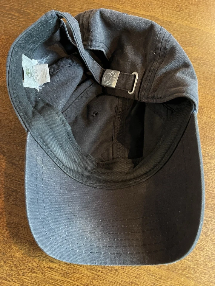 Boné de beisebol Timberland 1973 logotipo preto ajustável – estilo desgastado - Imagem 3 de 4