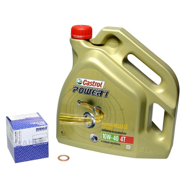Honda CBR 900 RR Fireblade, 92-99, SC28 SC33, Castrol P1 10W40 ÖL, Mahle Filter-image
