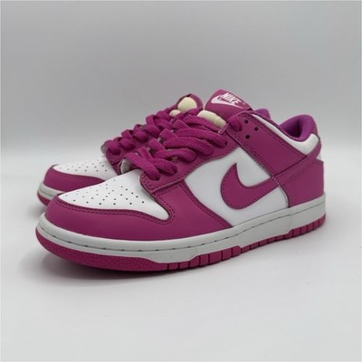 Nike Unisex Kids Athletic Sneakers Pink/White Colorblock Low Top Lace Up