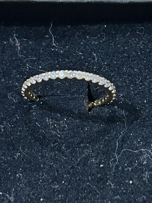 Swarovski Ring Clear Vittore Gelbgold vergoldet Full Eternity Größe 52 (UK L)