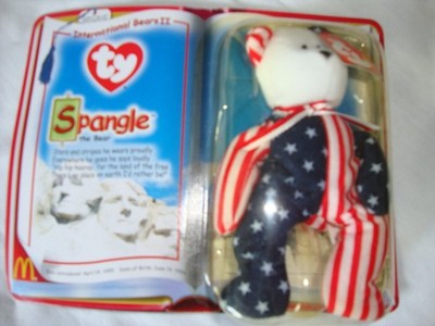 NEW  McDonald's Ty Teenie Beanie Babies 2000 Spangle The Bear