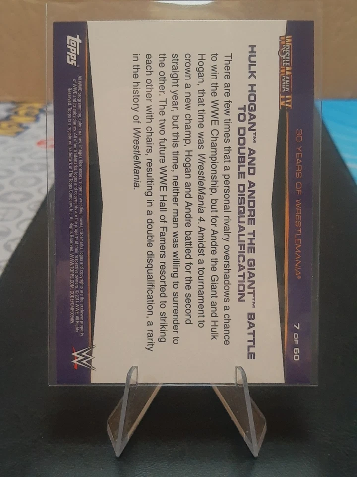 2014 Topps WWE Road to Wrestlemania 30 Years of Wrestlemania Hulk Hogan #7 - Image 2 of 2