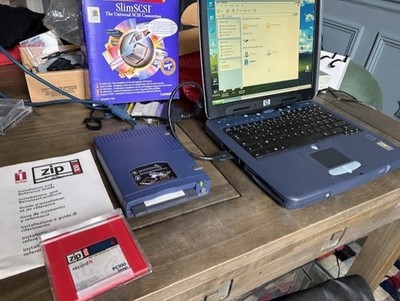 Iomega Zip 100 PLUS SCSI und Parallel Externer Speicher mit Festplatte. 100% getestet !