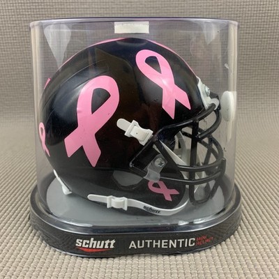 SCHUTT Breast Cancer Awareness All Over Pink Ribbon Mini Football Helmet