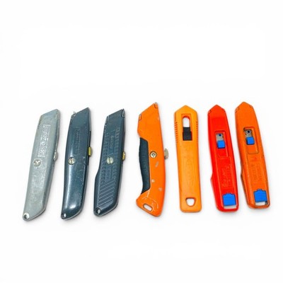 Stanley, Allway, Hyde Utility Knife Hand Tool Lot Box Cutter Set 7 Pcs