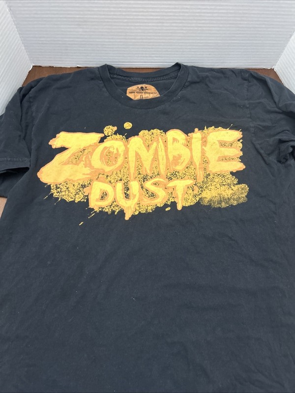 Three Floyds Zombie Dust Beer Shirt Adult Large Black Graphic Crew Neck Casual