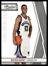 2010-11 Panini Prestige Xavier Henry Rookie Memphis Grizzlies #222