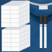 300 Pcs Clothing Labels No Iron Fabric Labels Washable Name Tags for Nursing Hom