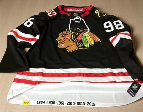 Connor Bedard Chicago Blackhawks Centennial 100th Year Jersey - Size Medium 50