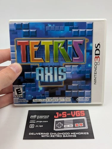 Nintendo 3DS Tetris Axis CIB Complete In Box Authentic