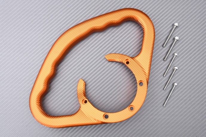 Poignée de maintien passager orange pour sécuriser les trajets en KTM RC